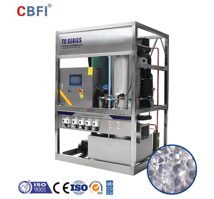 Automatische Eismaschinen für die Aufbereitung von klarem Eis 3 Tonnen Industrie-Rohreismaschine