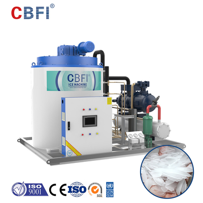 Brauchwasser-abkühlende Flocken-Speiseeiszubereitungs-Maschine für Kühlbox-Fisch-Garnelen-Lebensmittelverarbeitung mit Fabrik-Versorgung für Verkauf