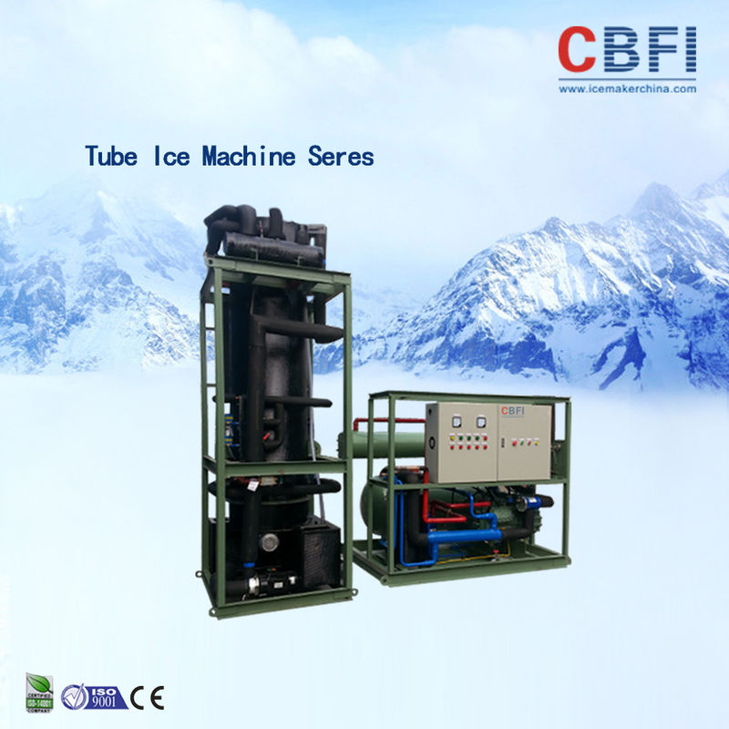 30 Tons Tube Ice Machine Siemens PLC Control System Ice Tube Making Machine