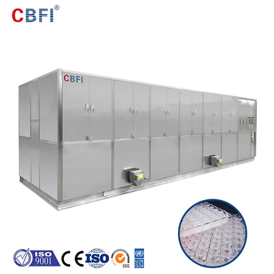 Edelstahl-Eis-Würfel-Maschine 20 Tonnen, Kühlbox-Maschine mit elektrischen Komponenten Fahrwerkes