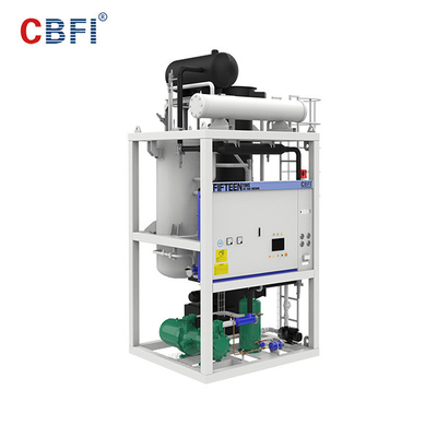 Abkühlende essbare waagerecht ausgerichtete Rohr-Maschine des Eis-R507 20.000 Kilogramm tägliche Kapazitäts-