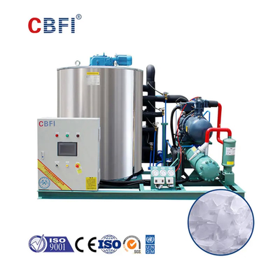 Automatische Eismaschine 12-45 mm Eis Durchmesser R404A Kühlmittel -5°C Eis Temperatur Wasser/Luft Kühlung
