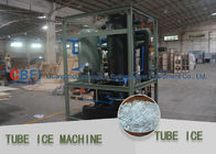 Crystal , Edible Ice Tube Making Machine With Stainless Steel 304 Evaporator