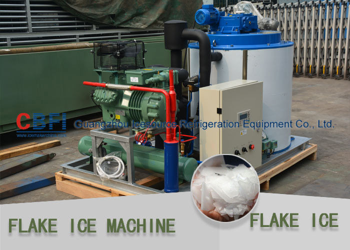 One Year Warranty Flake Ice Making Machine With Bitzer Compressor 220V / 60HZ / 3P