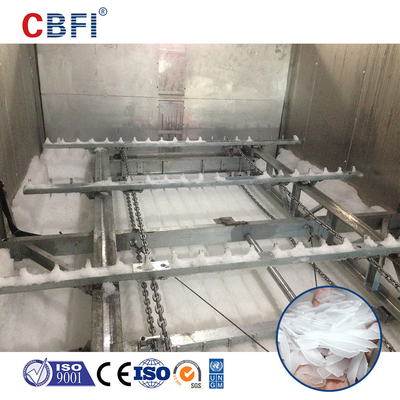10-30 Tonnen / 24h Flacheneismaschine Automatisches Eisspeichersystem zur Kühlung von Meeresfrüchten und Beton
