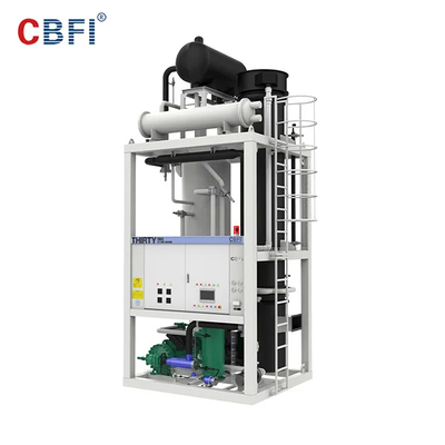 Verzehrbare Standard-Eisröhre-Maschine 28.3kw Kühlkapazität Südkorea Elektrische Komponenten
