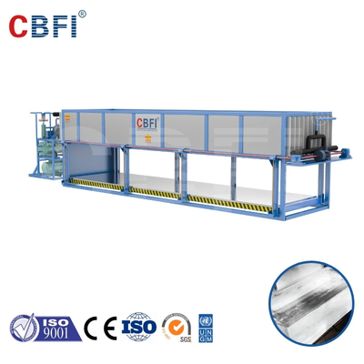 CE/ISO 220V/50Hz direkt kühlende Eisblockmaschine mit PLC-Steuerung für Eindampfer aus Edelstahl