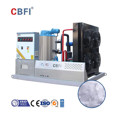 60 Tonnen Flake Ice Machine mit 45 mm Eis Durchmesser Bitzer Kompressor -5 °C Eis Temperatur