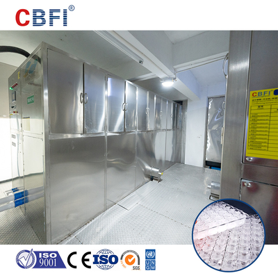 Edelstahl-Eiswürfelmaschine Niedriggeräuschpegel R404A Kältemittel für quadratische Eiswürfel